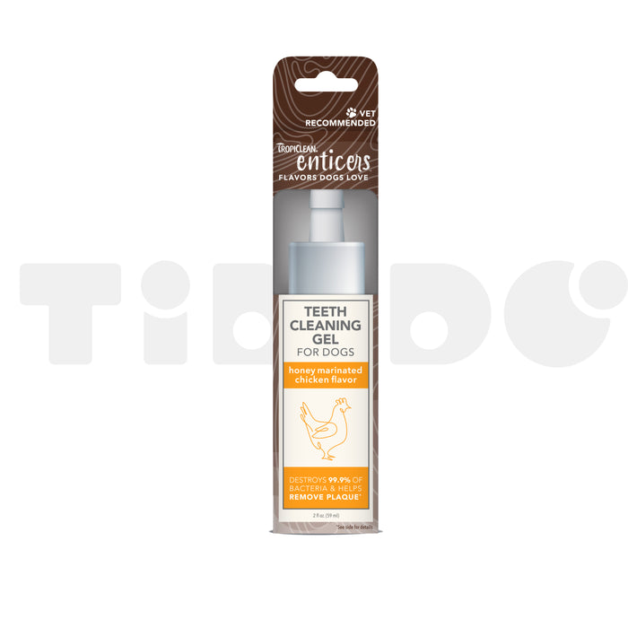 TropiClean Enticers гель для чистки зубів зі смаком курка маринована медом для собак