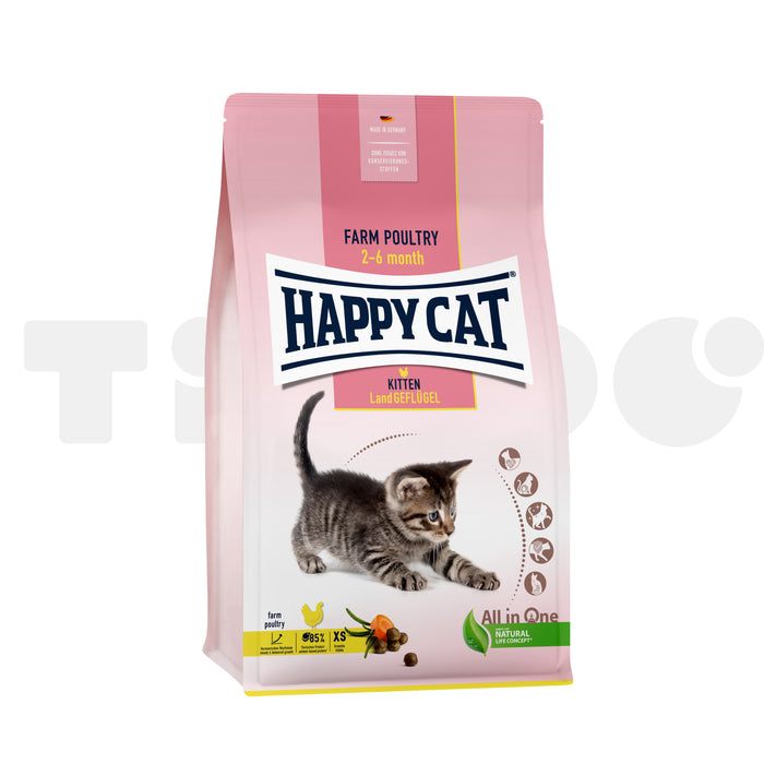 Happy Cat Kitten Land Geflügel корм для кошенят