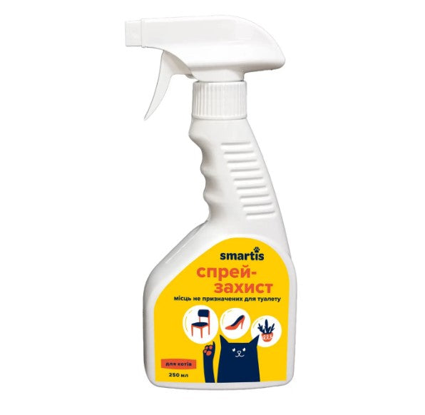 Спрей -захист місць не призначених до туалету для котів 250 мл бренд "Smartis"