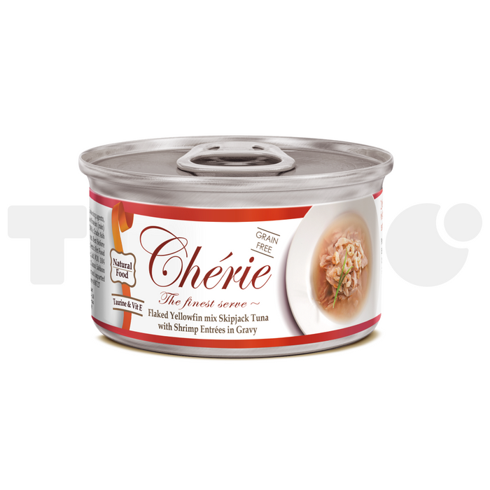 Cherie Signature Gravy консерва зі шматочками тунця та креветок у соусі